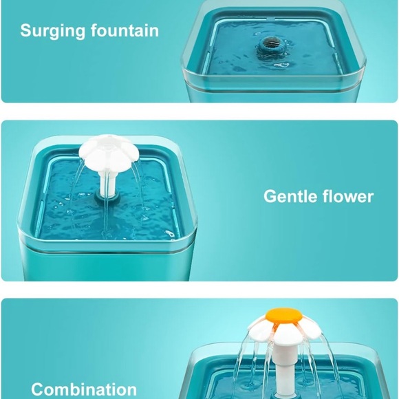 Cat Water Fountain: Cat Fountain - Water Fountains for Cats Indoor - 67oz/2L 🐱 - Picture 4 of 7